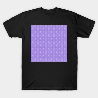 Abstract Lilac Pattern T-Shirt
